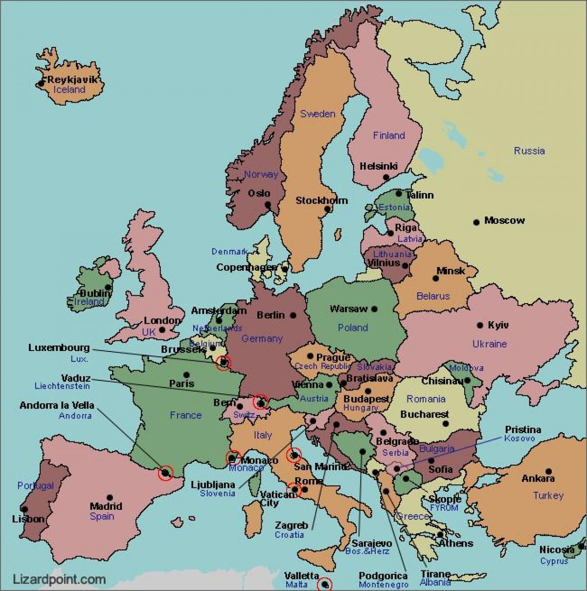 Karta Evrope U Bukureštu