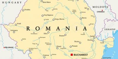 Glavni grad Rumunjske karti