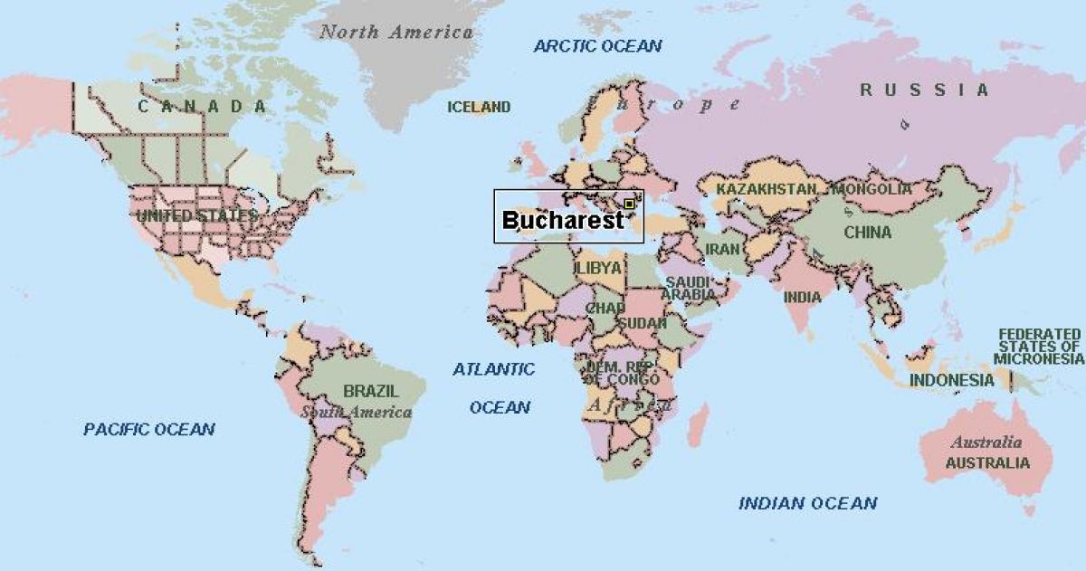 Karta svijeta бухарестского 