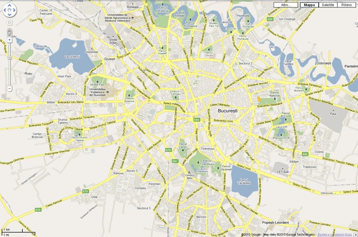 karta grada bucuresti, Rumunija
