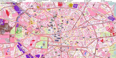 Bukurešt mapa ulica