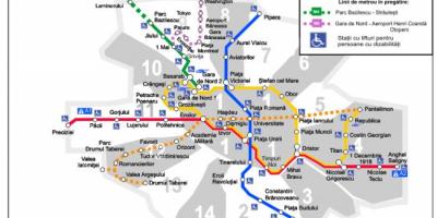 Bukurešt karta podzemne željeznice 